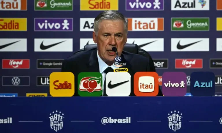 ‘Ele vai jogar se merecer jogar’, garante Ancelotti sobre Neymar em coletiva